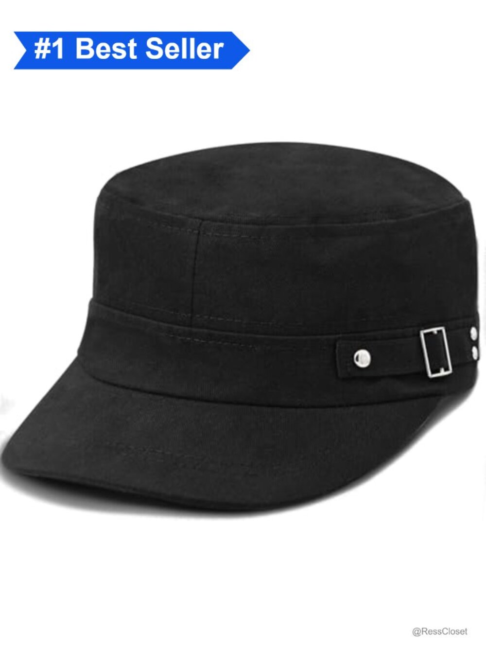 Cotton Military Flat Top Baseball Cap Unisex Breathable Sun Hat